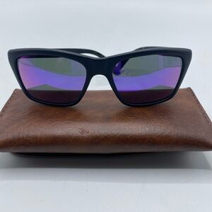 Bolle 527  Acrylex Spectra Sunglasses Blue Mirror Sunglasses Black Matte Vintage